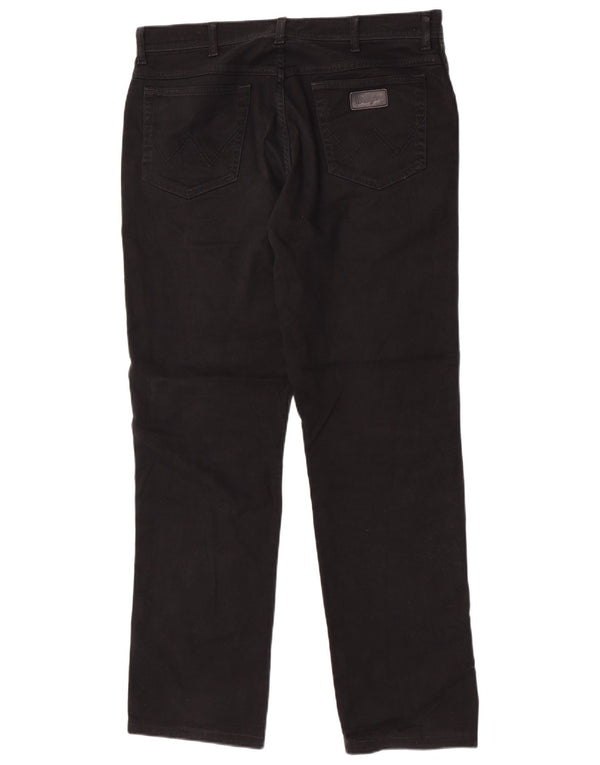 Wrangler Mens Texas Stretch Straight farmer W36 L32 fekete pamut