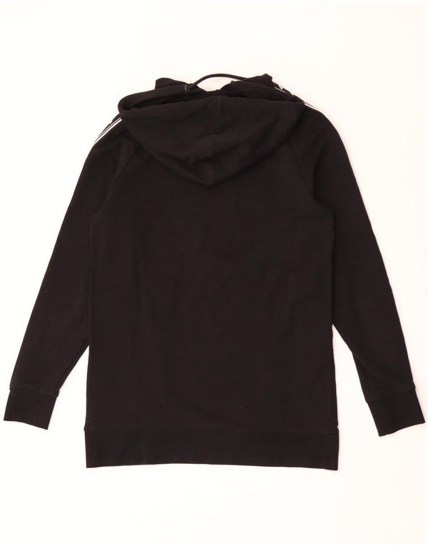 Ellesse Womens Longline Graphic Hoodie Pullover UK 6 XS Schwarz Farbblock
