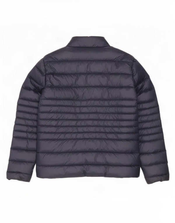 Jaqueta acolchoada feminina Crew Clothing UK 16 grande azul marinho nylon