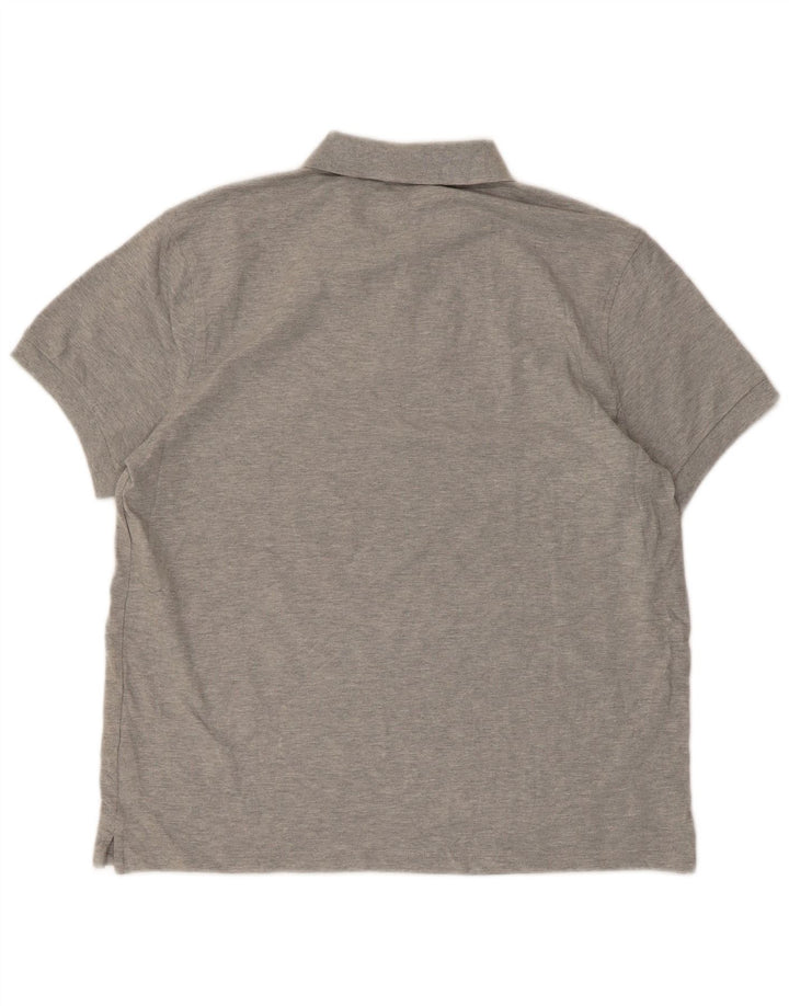 J. Crew Poloskjorte til mænd XL Grå Flecked Bomuld