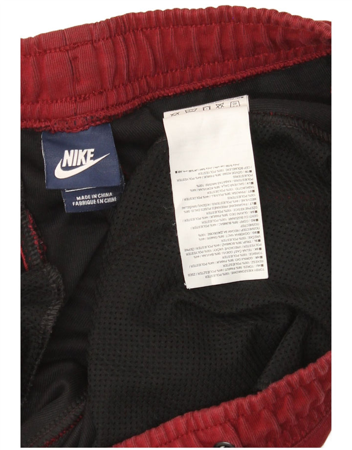 Nike Mens Tracksuit Trousers Joggers Large  Burgundy Polyester