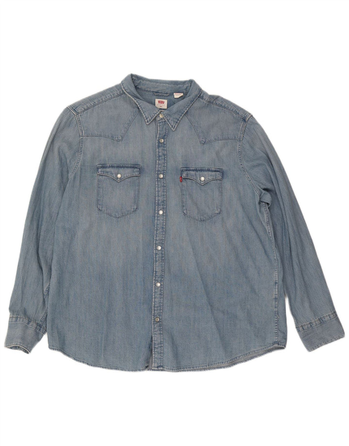 Levi's Mens Standard Denim Shirt 2XL Blue