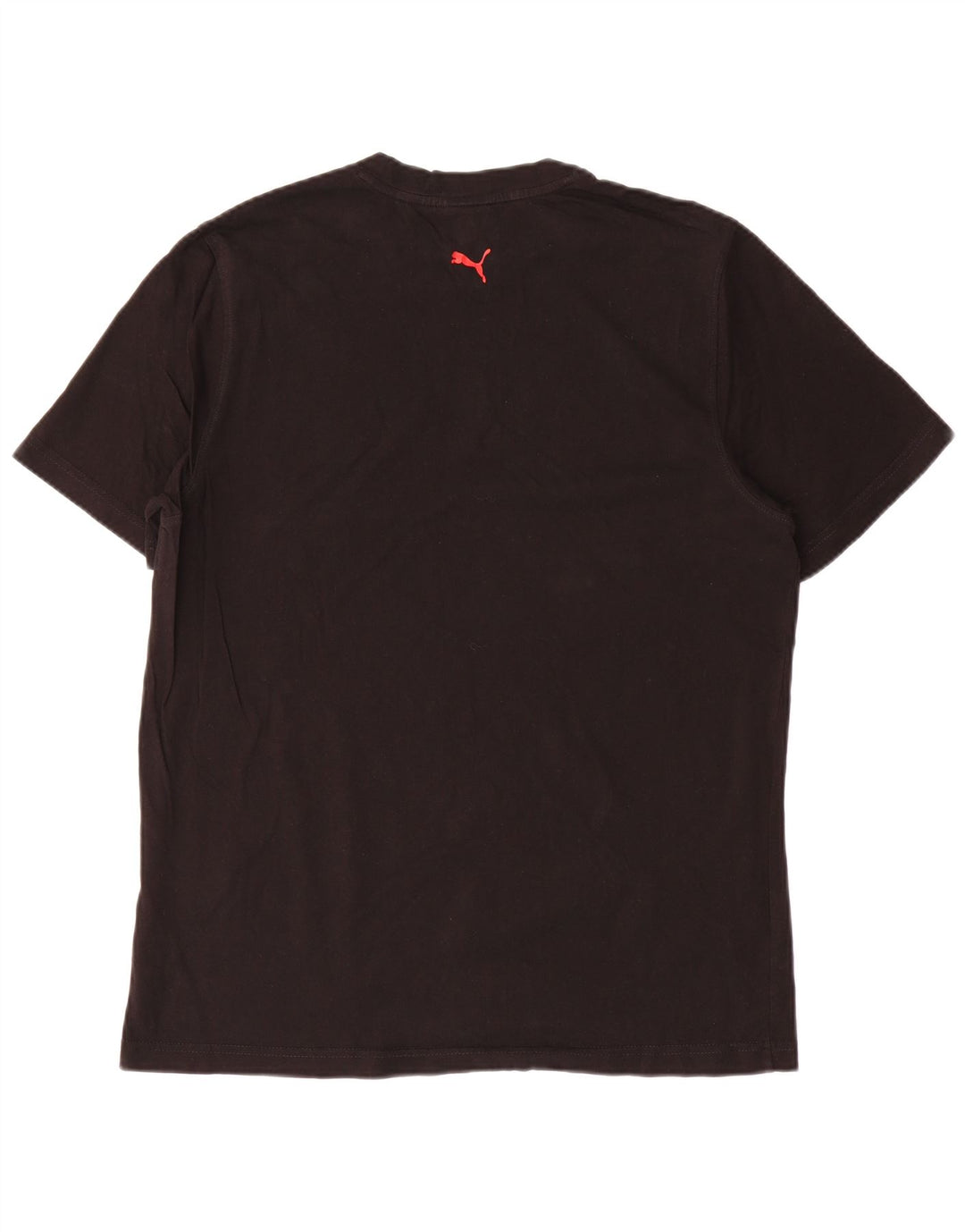 Puma Herre Grafisk T-Shirt Top Stor Sort Bomuld