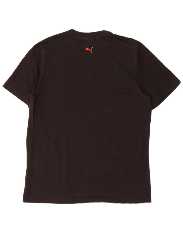Puma Mens Graphic T-Shirt Top Large Black Cotton