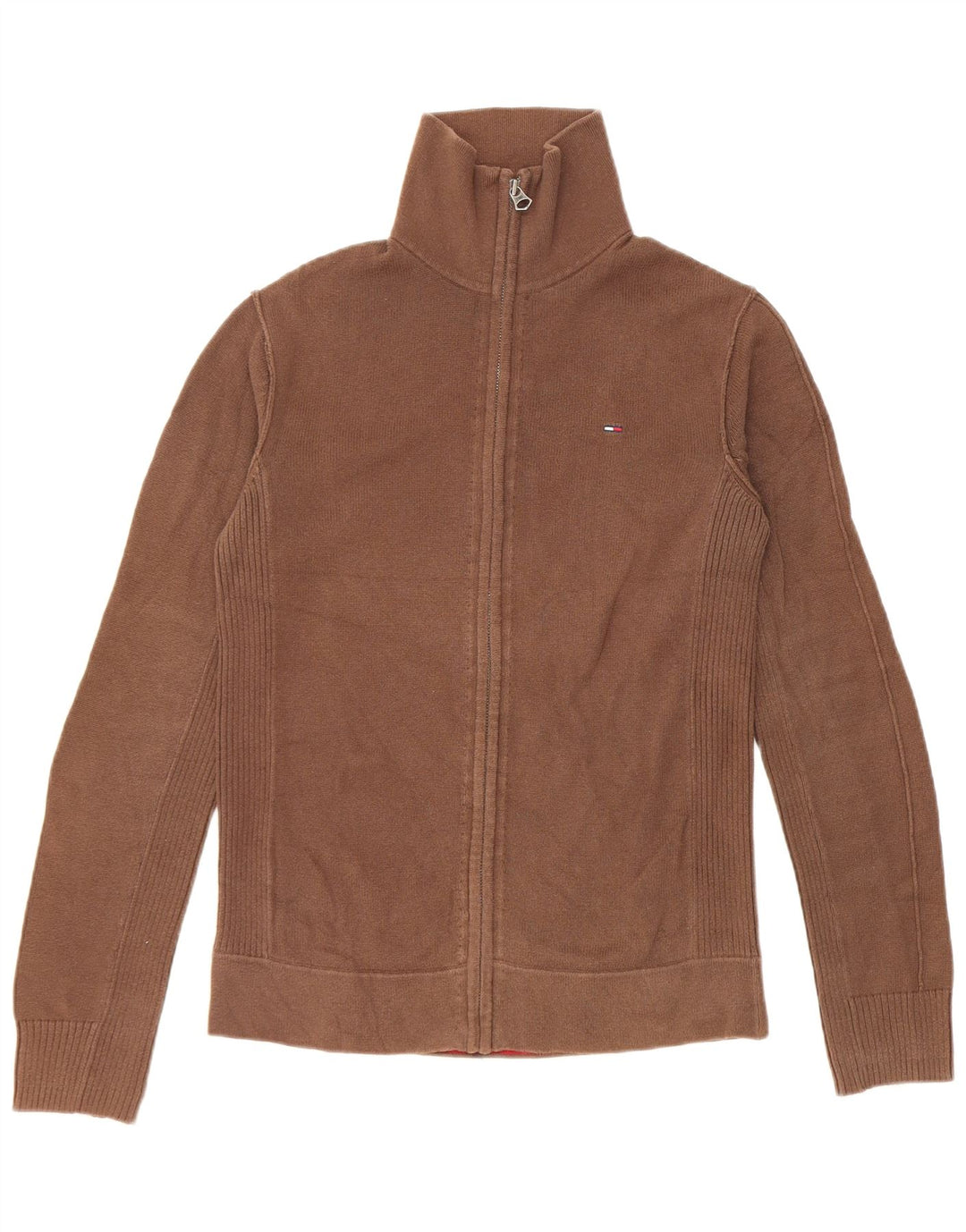 Tommy Hilfiger Herre Cardigan Sweater Medium Brun Bomuld