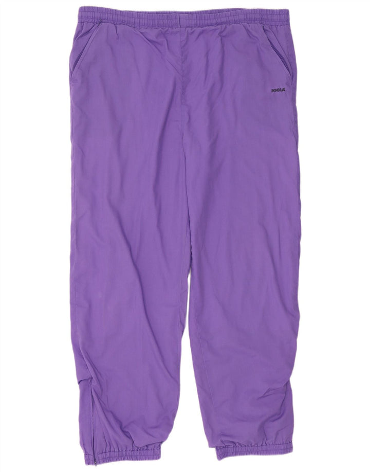 VINTAGE Mens Tracksuit Trousers Joggers XL  Purple Polyester
