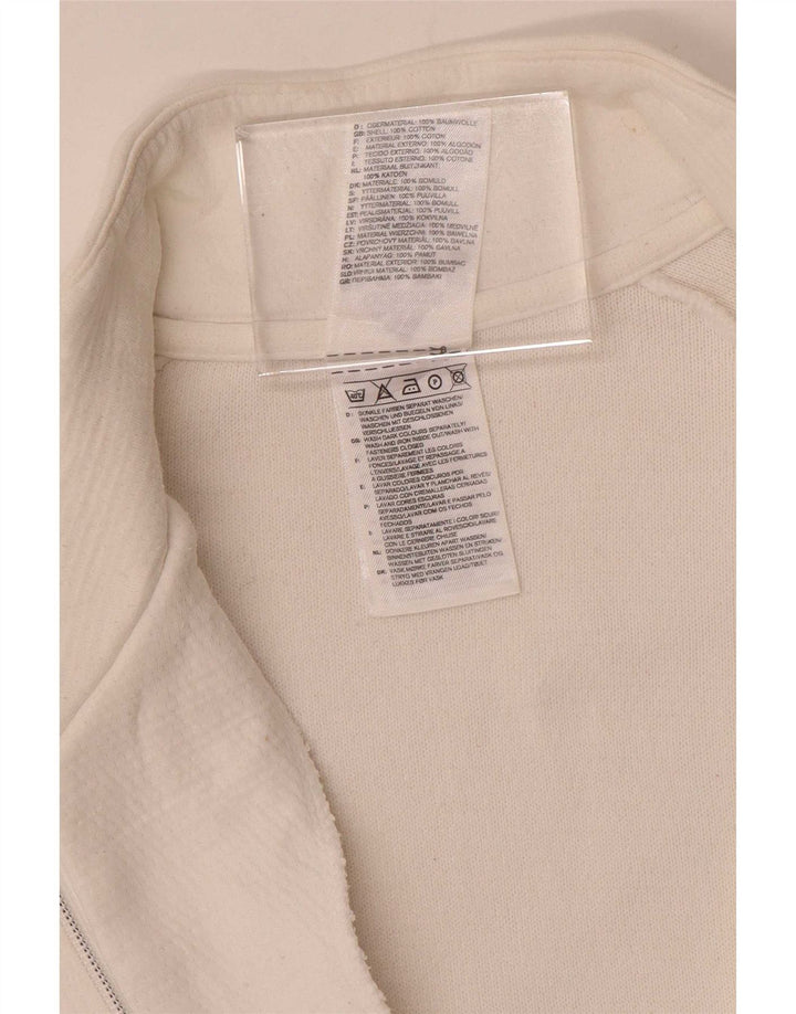 Giacca da tuta da donna Adidas Regular Fit UK 12 Medium White Striped