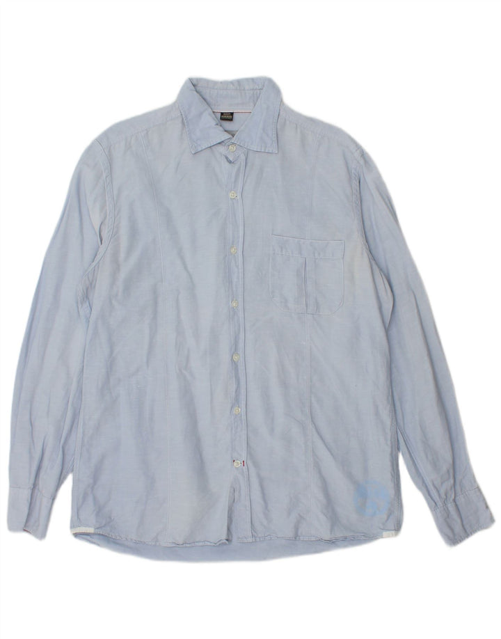 Camicia Napapijri Uomo Large Blu Cotone