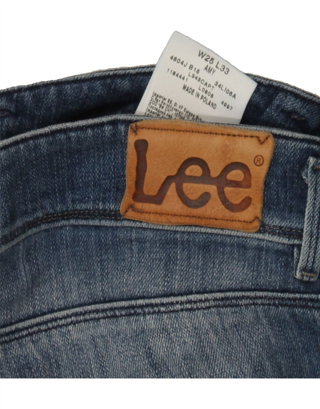 LEE Womens Amy Slim Jeans W25 L33 Blue Cotton Vintage Lee and Second-Hand Lee from Messina Hembry 