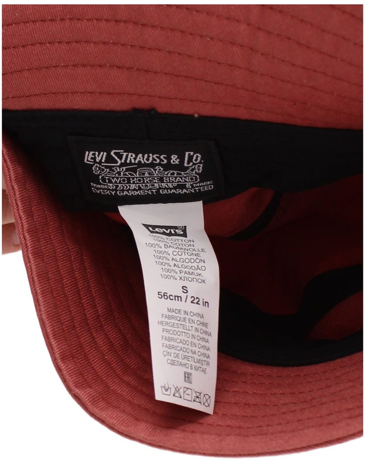 Levi's Mens Bucket Hat Small Red Cotton