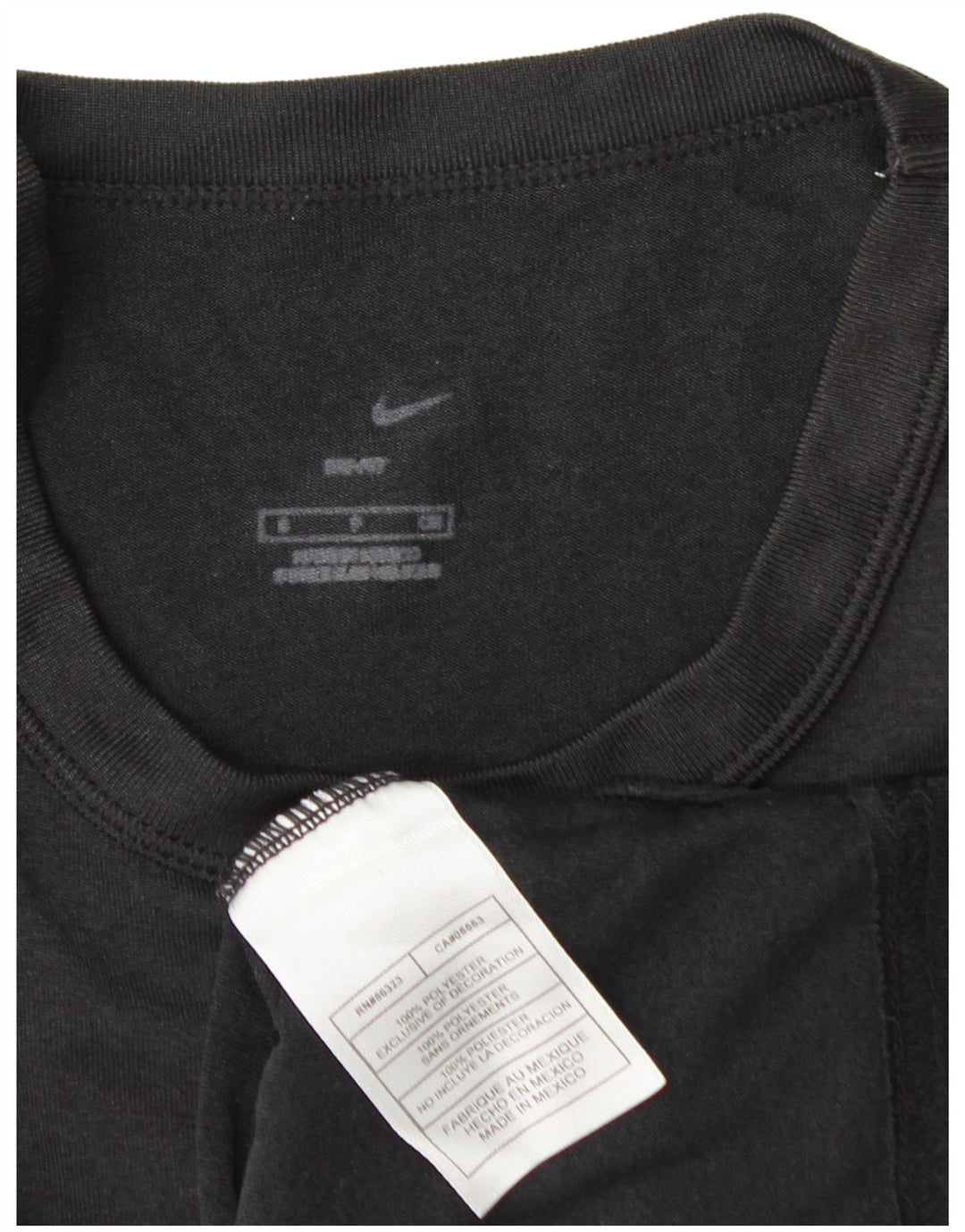 Nike Herre Dri Fit T-Shirt Top Medium Sort Polyester