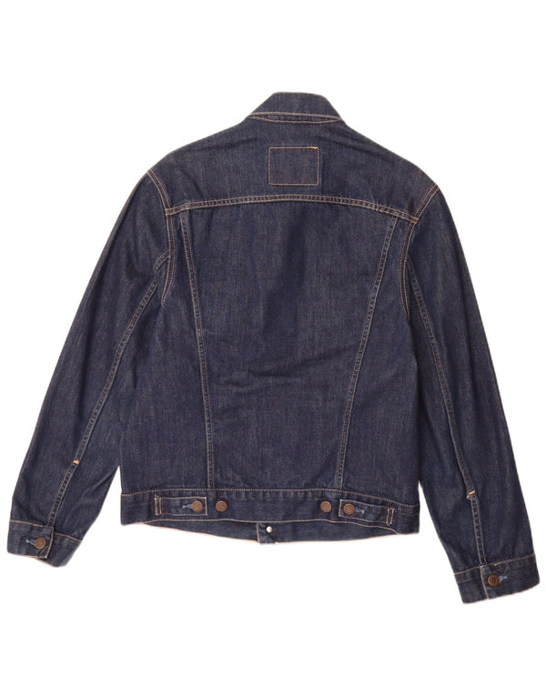 Мужская джинсовая куртка Levi's UK 36, маленькая, темно-синяя, хлопок