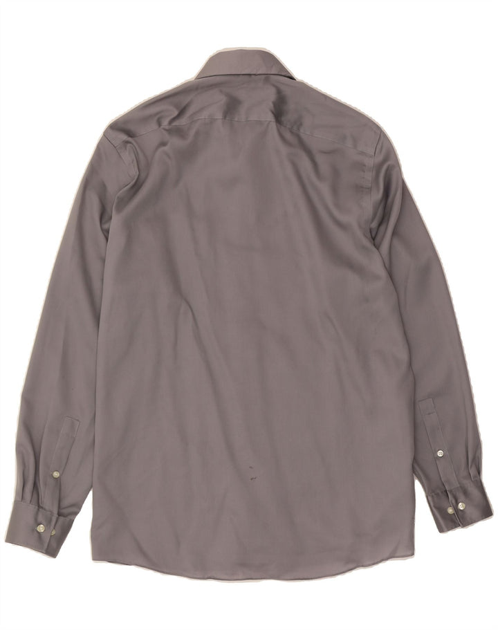 MICHAEL KORS Mens Regular Fit Shirt Size 16 Large Grey Cotton Vintage Michael Kors and Second-Hand Michael Kors from Messina Hembry 