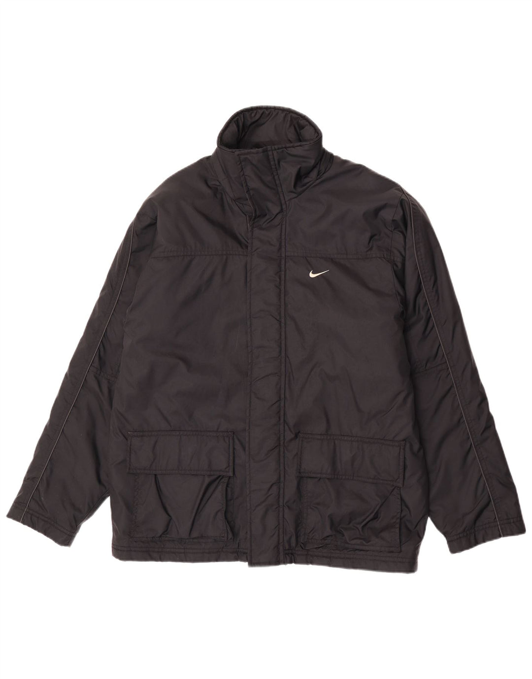 Nike Mens Windbreaker Jacket Medium Black Nylon