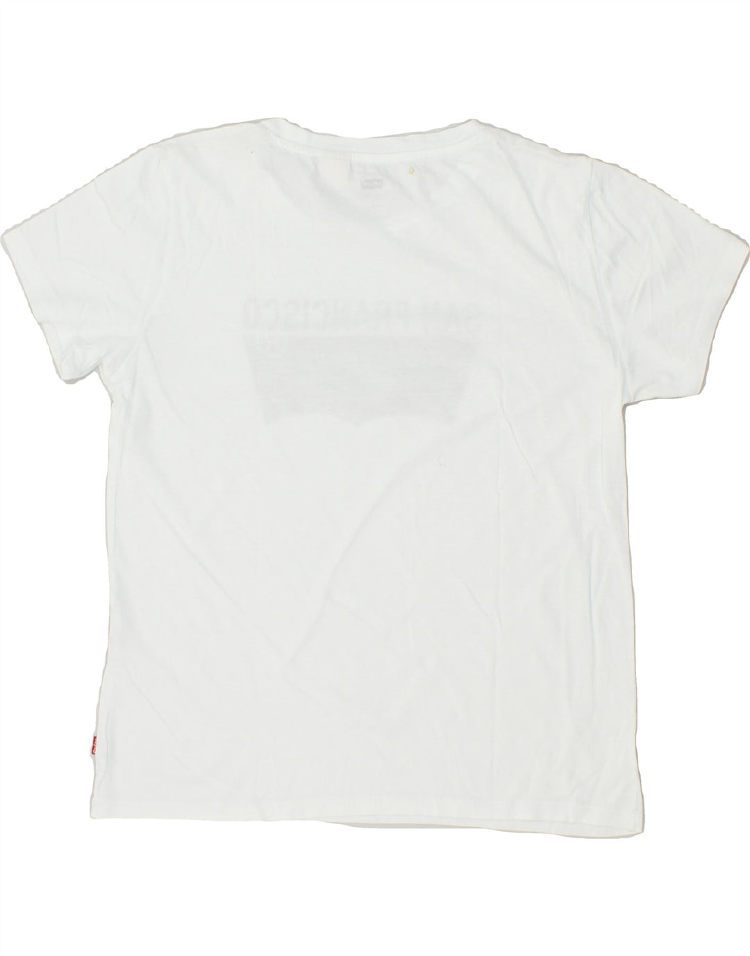 LEVI'S Womens San Francisco Graphic T-Shirt Top UK 14 Medium White Vintage Levi's and Second-Hand Levi's from Messina Hembry 