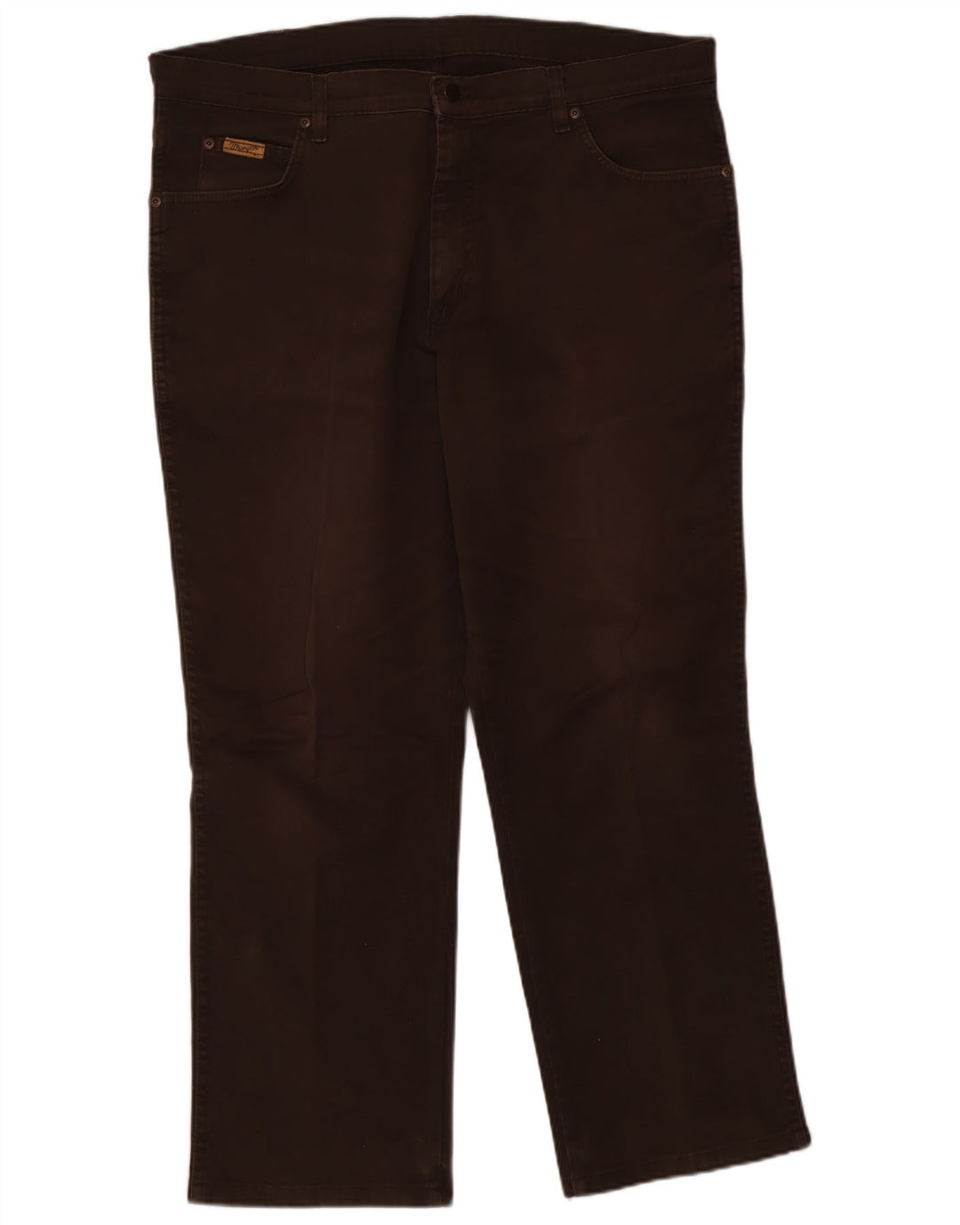 Wrangler Mens Texas Straight Jeans W38 L32 Brown Cotton