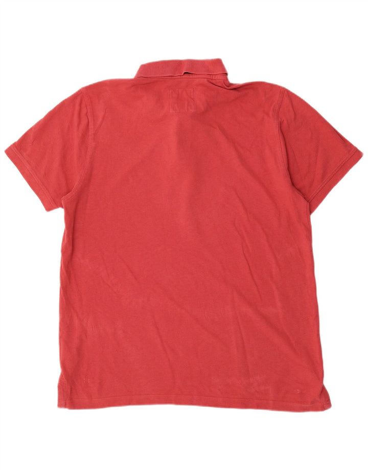 Crew Clothing Mens Polo Shirt Large Red Cotton
