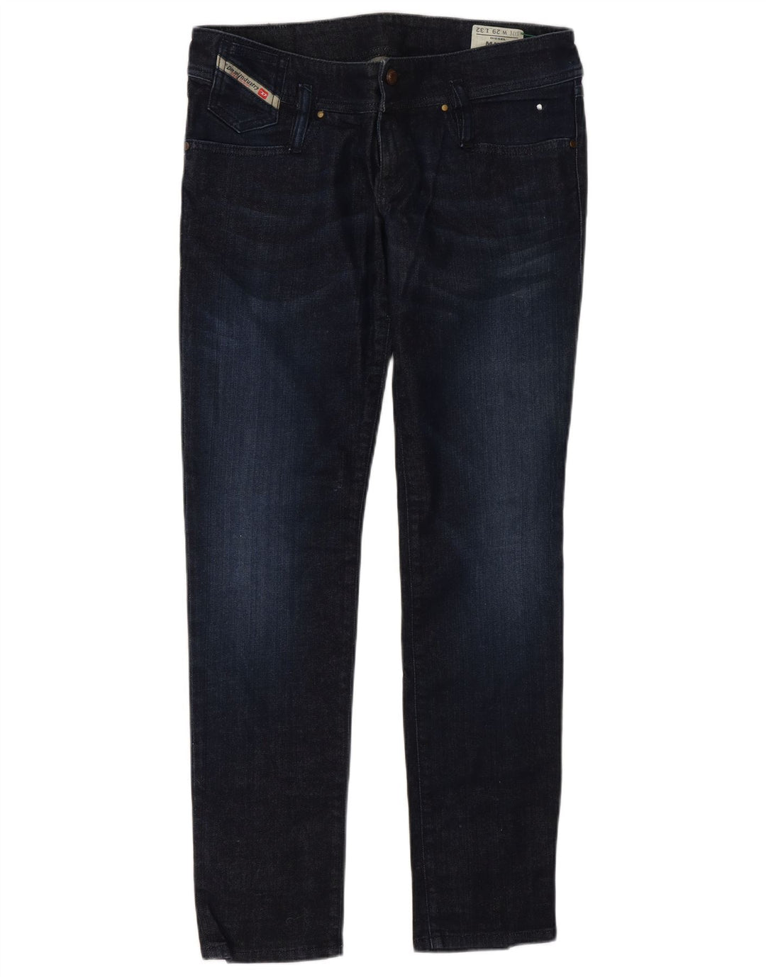 Diesel Womens Slim Jeans W29 L32 Navy Blue Cotton