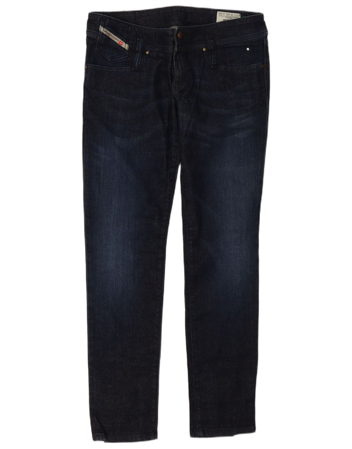 Diesel Womens Slim Jeans W29 L32 Navy Blue Cotton