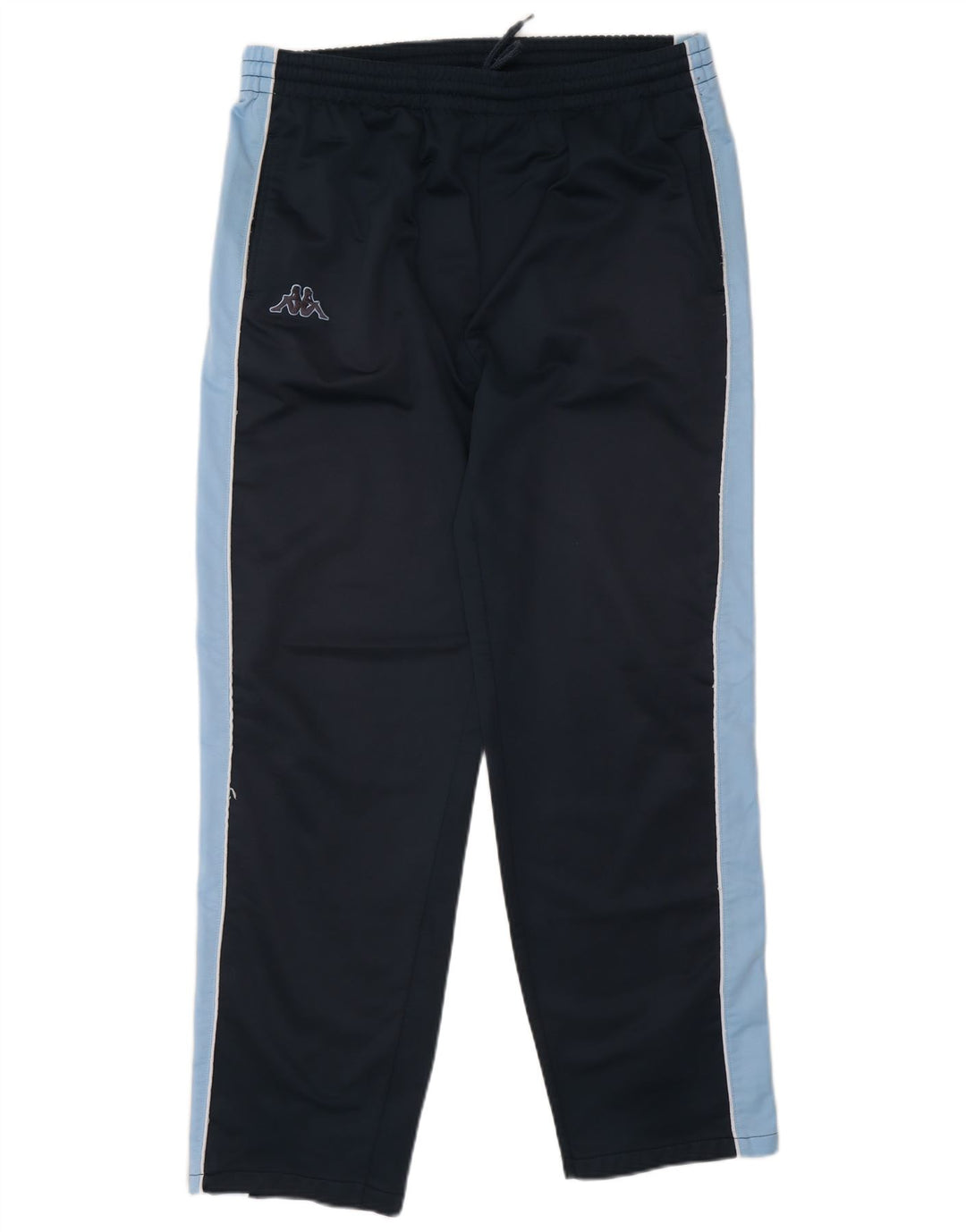 Kappa Mens Tracksuit Trousers Joggers Large Navy Blue Colourblock Polyester