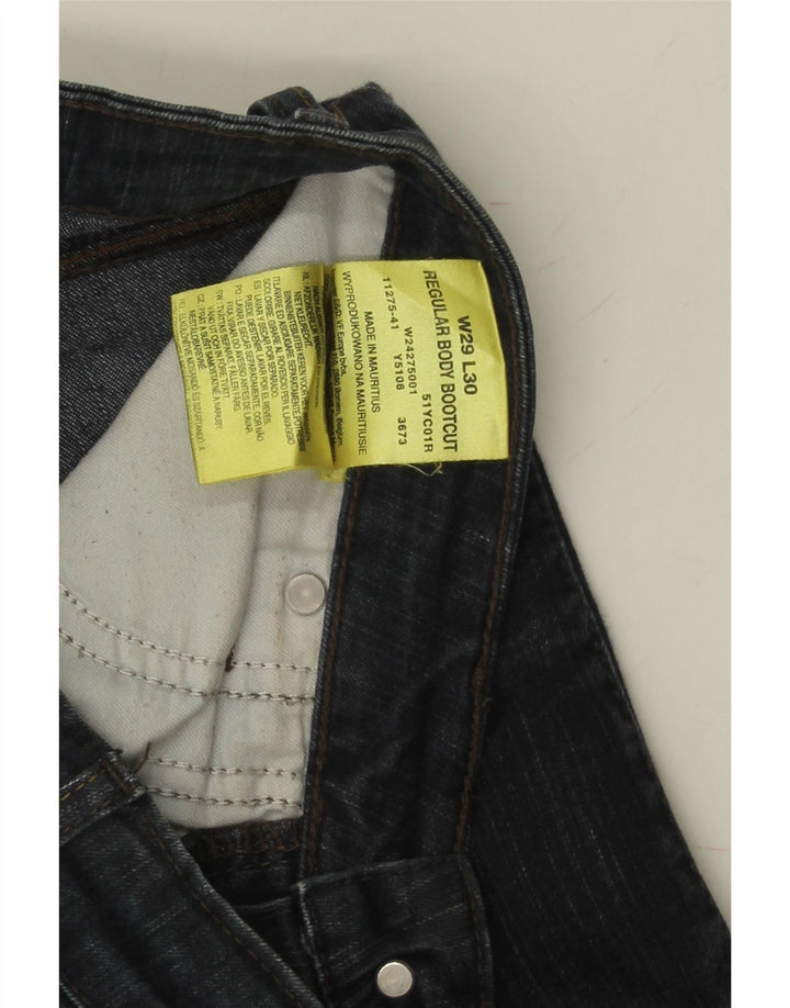 WRANGLER Womens Body Fit Regular Bootcut Jeans W29 L30 Navy Blue Polyester Vintage Wrangler and Second-Hand Wrangler from Messina Hembry 
