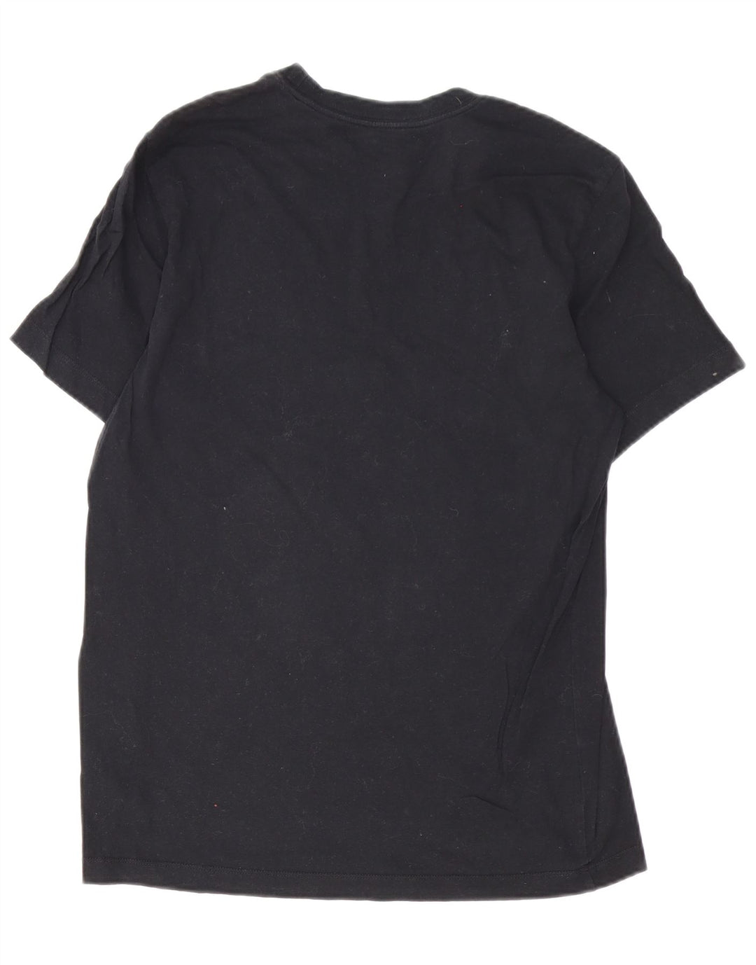 Nike Mens Swoosh Graphic T-Shirt Top Medium Black Cotton