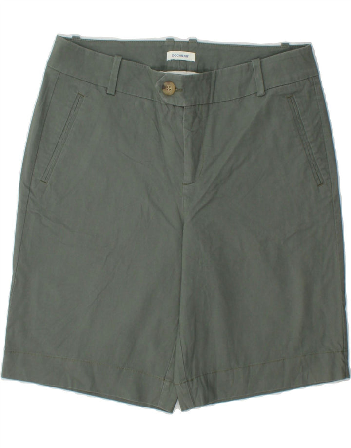DOCKERS Womens Chino Shorts US 8 Medium W33  Grey Cotton Vintage Dockers and Second-Hand Dockers from Messina Hembry 