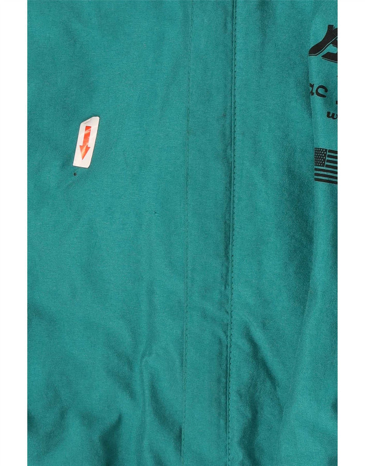 Golden Team Boys Graphic Ski Jacket 13-14 Years Green Colourblock Polyamide