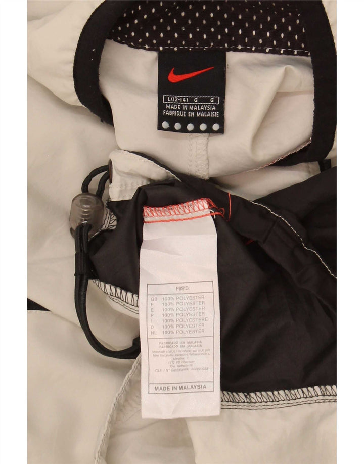 Nike Haut de survêtement à enfiler pour femme US 12/14 Large Beige Colourblock