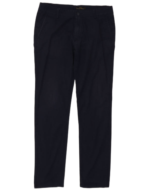 Pantaloni chino dritti da uomo Harmont & Blaine IT 50 Large W36 L32 Blu Navy