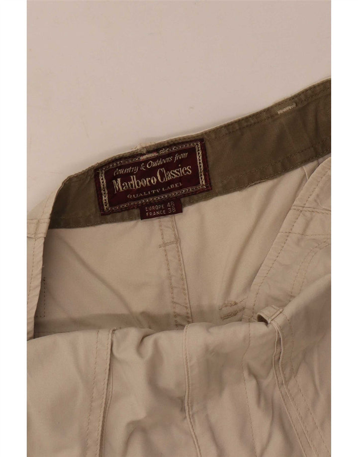 Shorts Cargo Feminino Marlboro Classics EU 38 Médio W28 Bege
