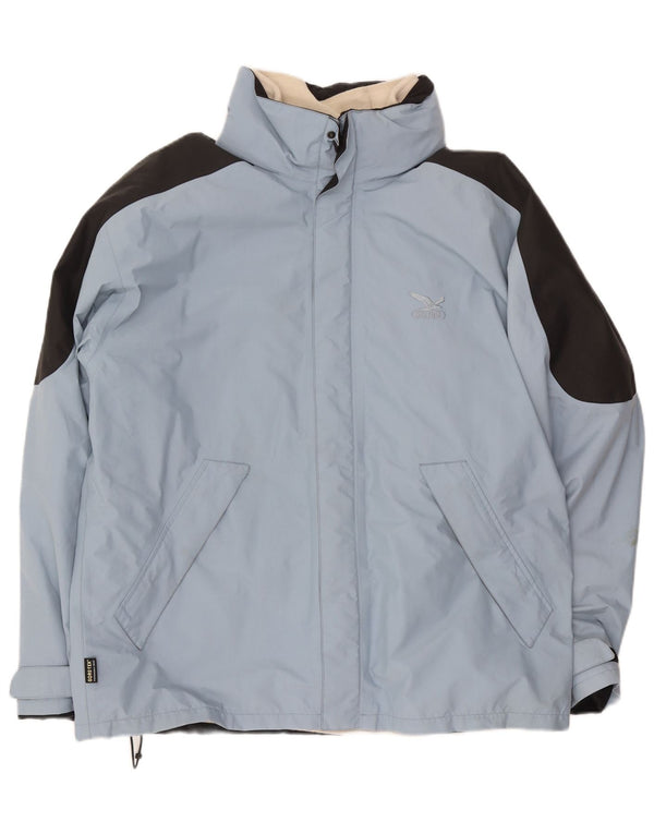 Jaqueta de esqui masculina SALEWA UK 42 XL azul colorblock poliéster