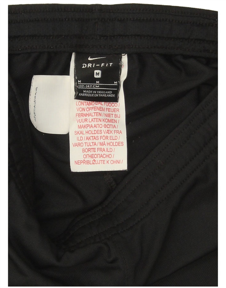 NIKE Boys Dri Fit Tracksuit Trousers 10-11 Years Medium  Black Polyester