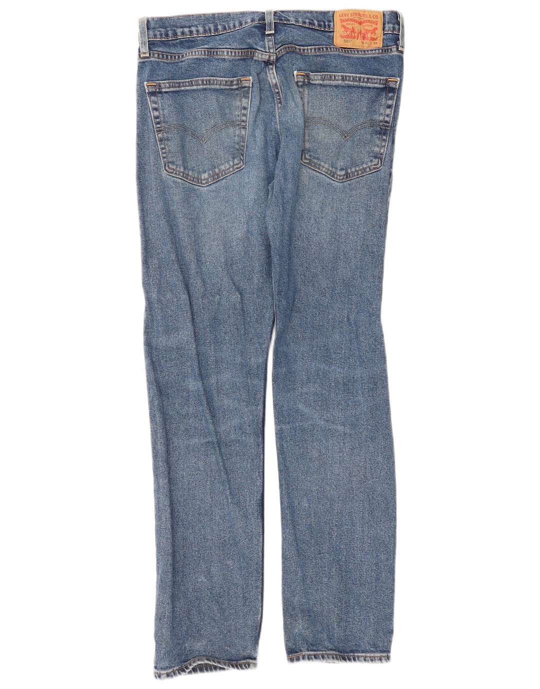 Levi's Womens 502 Tapered Jeans W31 L32 Blue Cotton