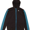 Ανδρικό πουλόβερ Adidas Climalite με φερμουάρ Μαύρο πολυεστέρα