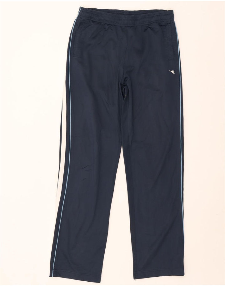 DIADORA Mens Tracksuit Trousers UK 36 Small  Navy Blue Polyester