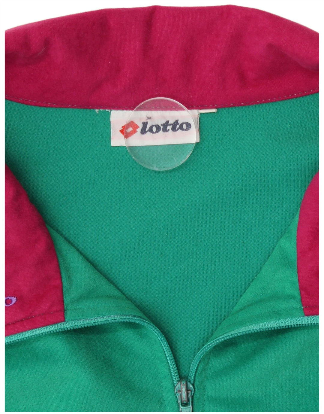 Lotto Womens Tracksuit Top Jacket XL Multicoloured Colourblock Retro