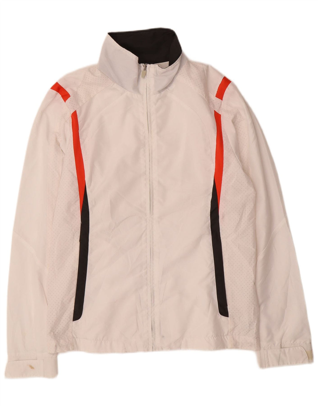 Lotto Mens Rain Jacket UK 36/38 Small White Colourblock Polyester