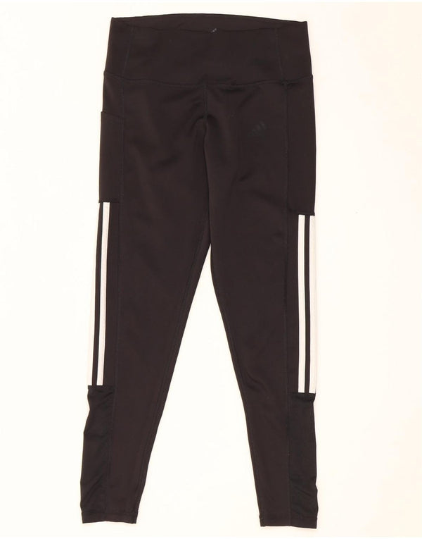 Leggings Adidas Aeroready da donna UK 12/14 Poliestere nero medio
