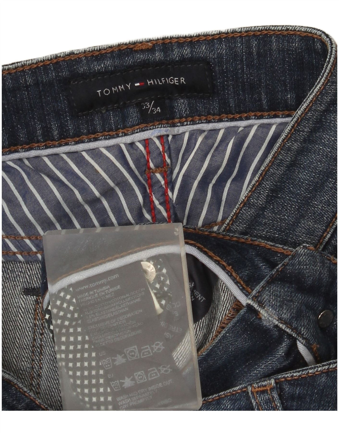 Женские джинсы Bootcut Tommy Hilfiger W33 L34 синие, хлопок