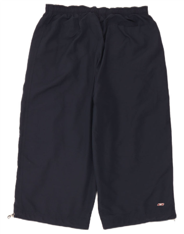 Adidas Mens Capri Tracksuit Trousers XL Navy Blue Polyester