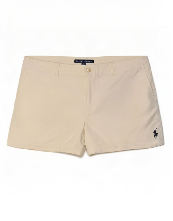Ralph Lauren Dame Chino Shorts US 10 Large W34 Off White Bomuld