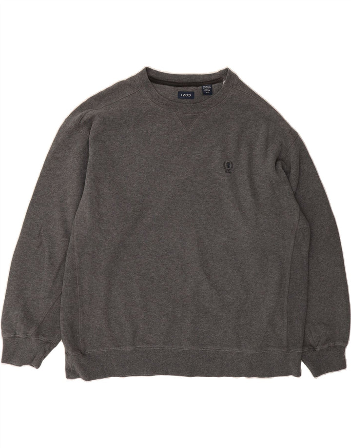 IZOD Mens Sweatshirt Jumper XL Grey Cotton Vintage Izod and Second-Hand Izod from Messina Hembry 