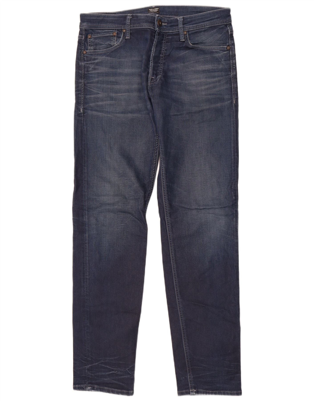 Jack & Jones Mens Slim Jeans W32 L34 Blue Cotton