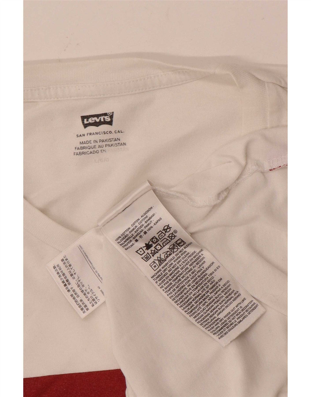 Levi's Mens Graphic T-Shirt Top Large White Cotton