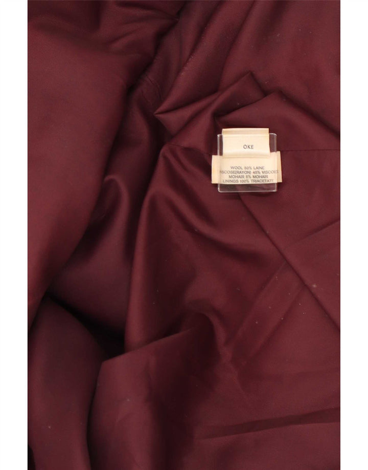 Soprabito oversize da donna Jaeger UK 14 Large in lana screziata marrone