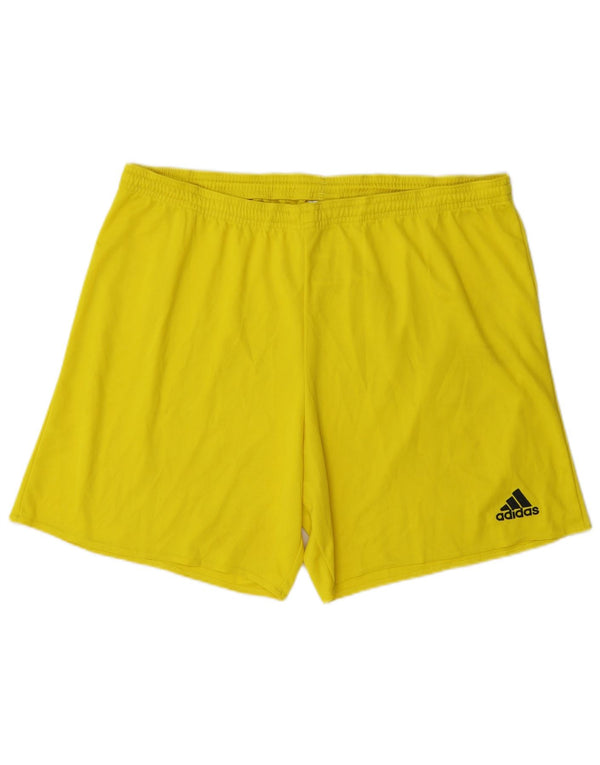 Pantaloncini sportivi Adidas Climalite da uomo XL poliestere giallo