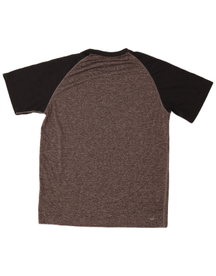 Adidas Mens Graphic T-Shirt Top Large Grey Colourblock