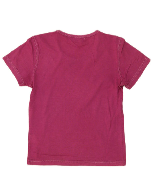 Calvin Klein Womens Crop Graphic T-Shirt Top US 4 Small Pink Cotton