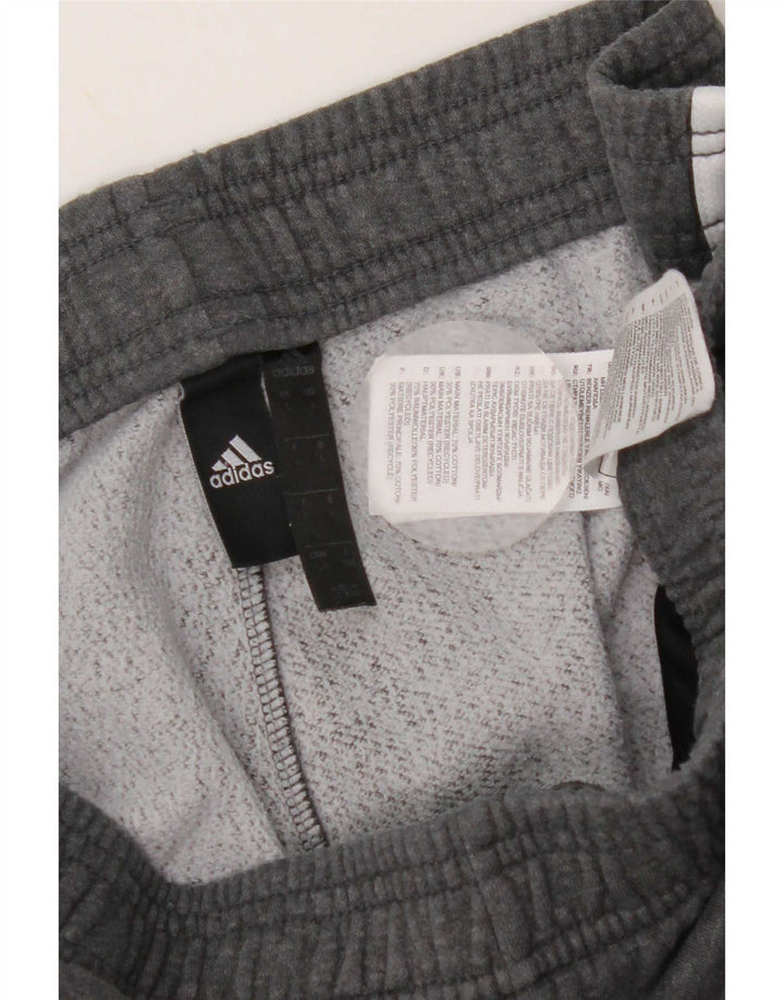 Adidas Mens Tracksuit Trousers Joggers Large Grey Cotton